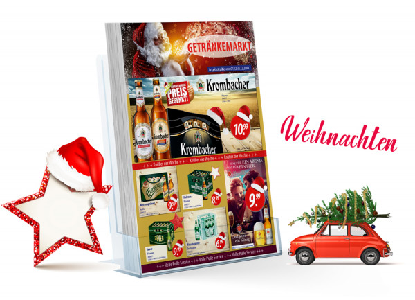 Thomas Getränke Flyer Weihnachten ( A4 Hochformat / 4 Seiten )